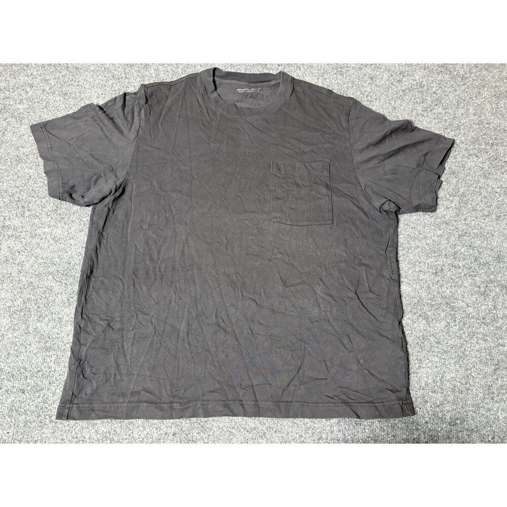 Abercrombie & Fitch Shirt Mens L Gray Premium Polished Crew Neck Tagless Tee